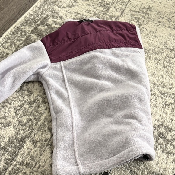 Columbia Fleece Jacket with Burgundy Yoke - Picture 9 of 9
